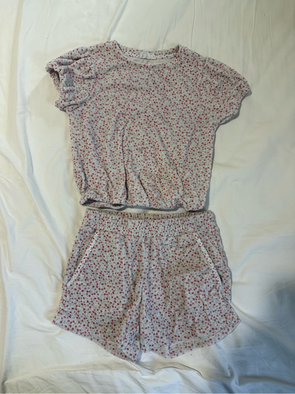 Floral Pink kid’s Lounge Shorts Set
